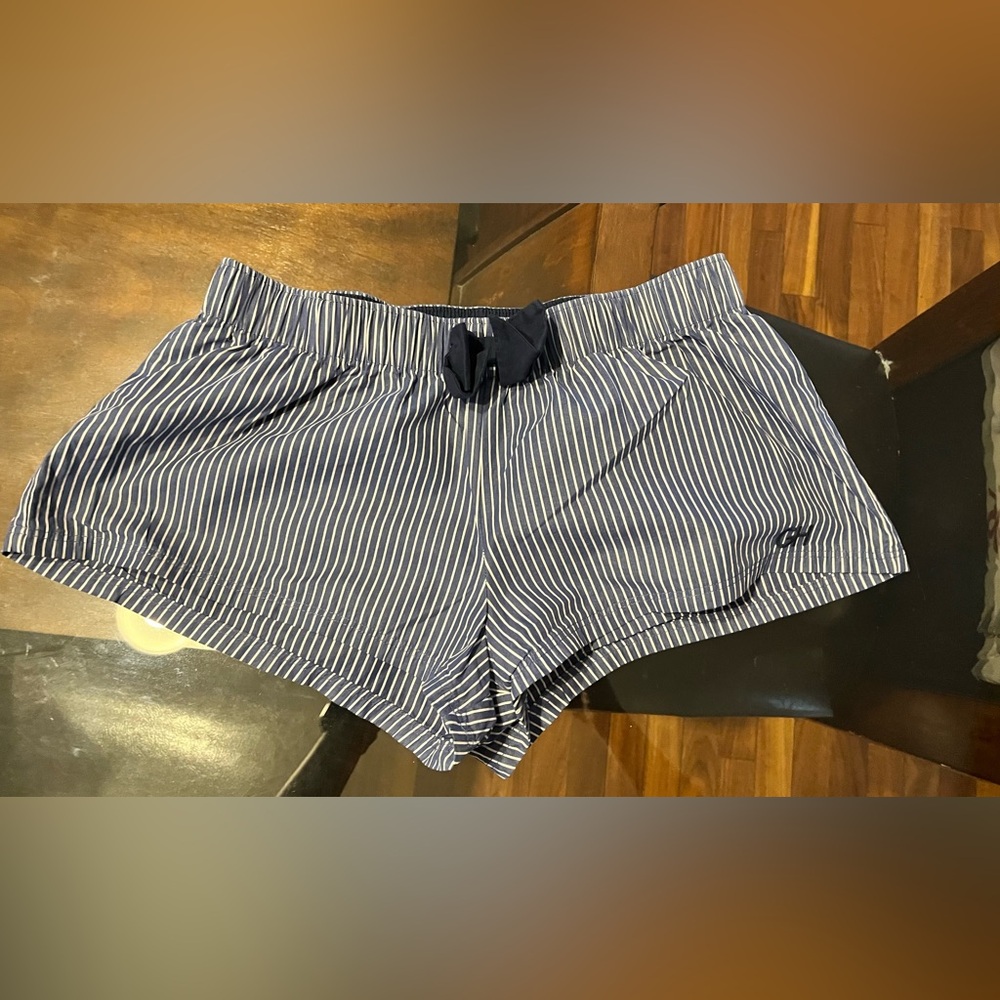 Gilly Hicks Navy and White Striped Sleep Shorts